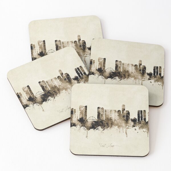 Item preview, Tel Aviv Israel Skyline designed and sold by ArtPrints.