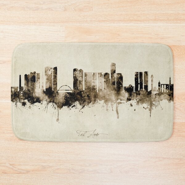 Item preview, Tel Aviv Israel Skyline designed and sold by ArtPrints.