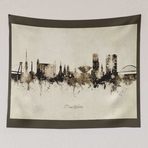 Item preview, Bratislava Slovakia Skyline designed and sold by ArtPrints.