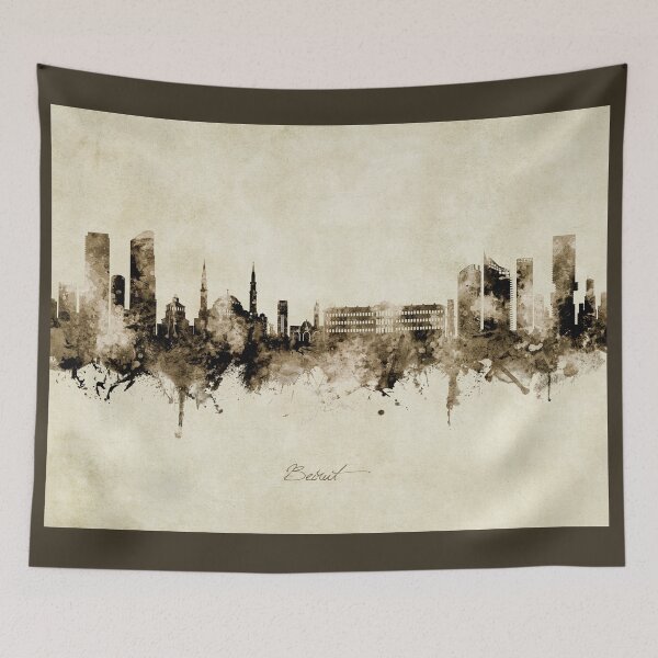 Item preview, Beirut Lebanon Skyline designed and sold by ArtPrints.
