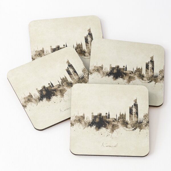 Artikelvorschau, Karachi Pakistan Skyline entworfen und verkauft von ArtPrints.