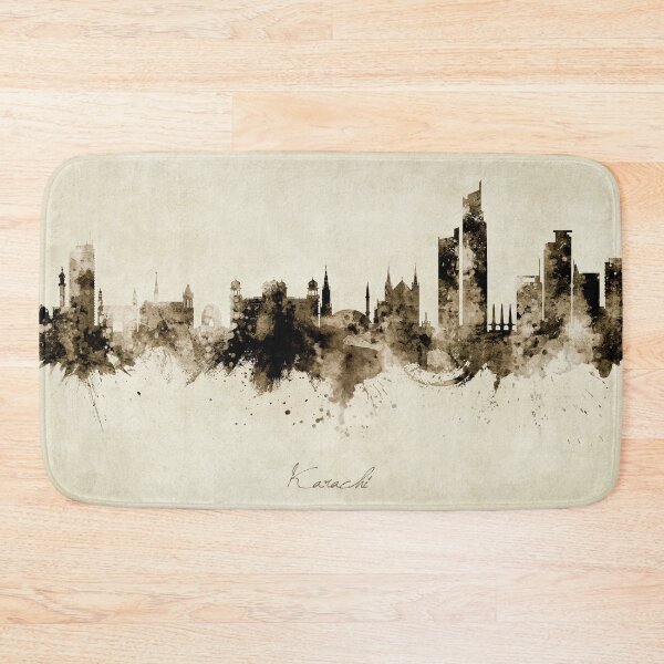 Item preview, Karachi Pakistan Skyline designed and sold by ArtPrints.