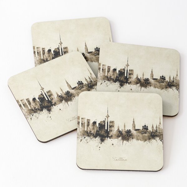 Item preview, Tallinn Estonia Skyline designed and sold by ArtPrints.
