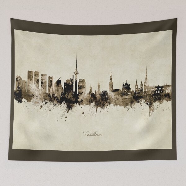 Item preview, Tallinn Estonia Skyline designed and sold by ArtPrints.