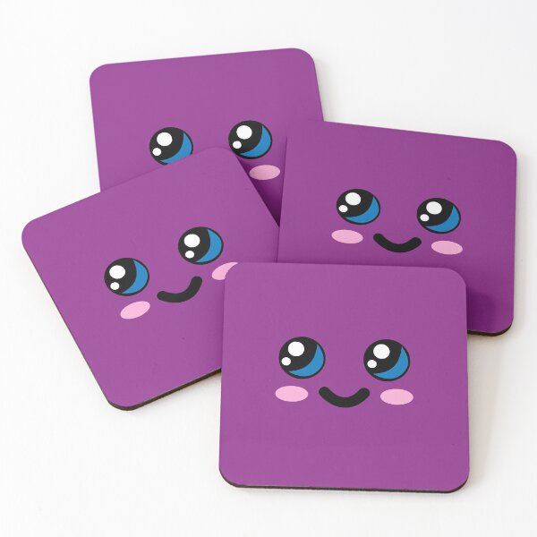 Item preview, Kawaii face 3, purple designed and sold by EvieWoj.