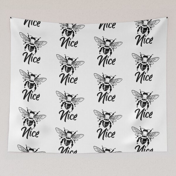 Item preview, Bee nice typography text art quote by Word Fandom - wordfandom designed and sold by Kerry Pritchard.