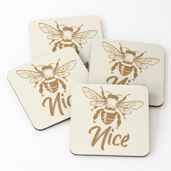 Item preview, Bee nice typography text art quote by Word Fandom - wordfandom designed and sold by Kerry Pritchard.