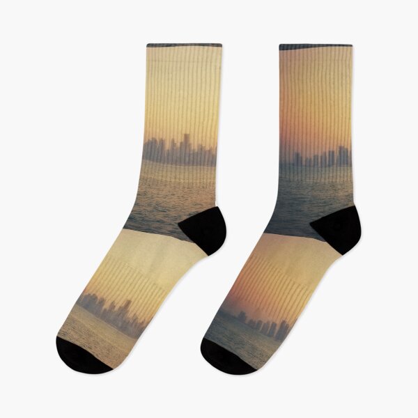 Item preview, Golden Doha Skyline - Calm and Dreamy Horizons designed and sold by gphotobox.