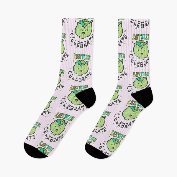 Item preview, Lettuce Celebrate Funny Food pun designed and sold by tqueen.
