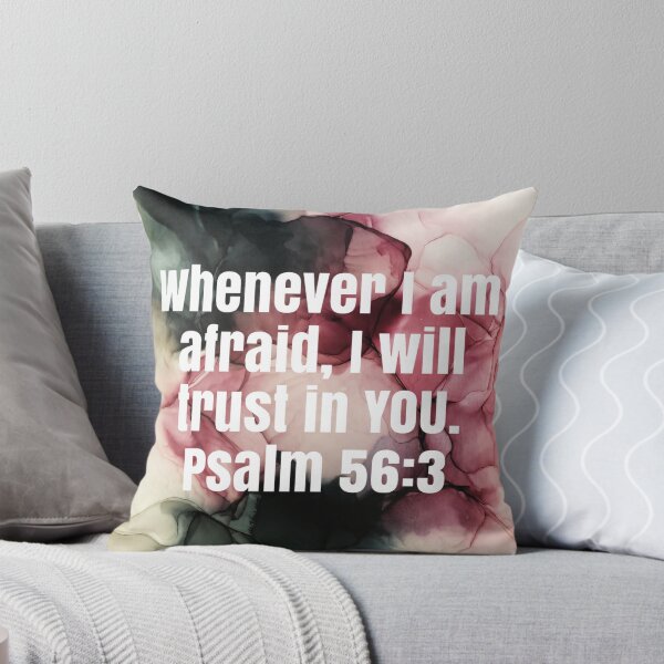 Item preview, Psalm 56:3 on Original Alcohol Ink Abstract Painting designed and sold by herzart.