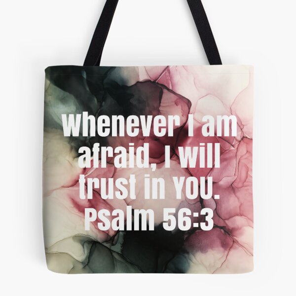 Item preview, Psalm 56:3 on Original Alcohol Ink Abstract Painting designed and sold by herzart.