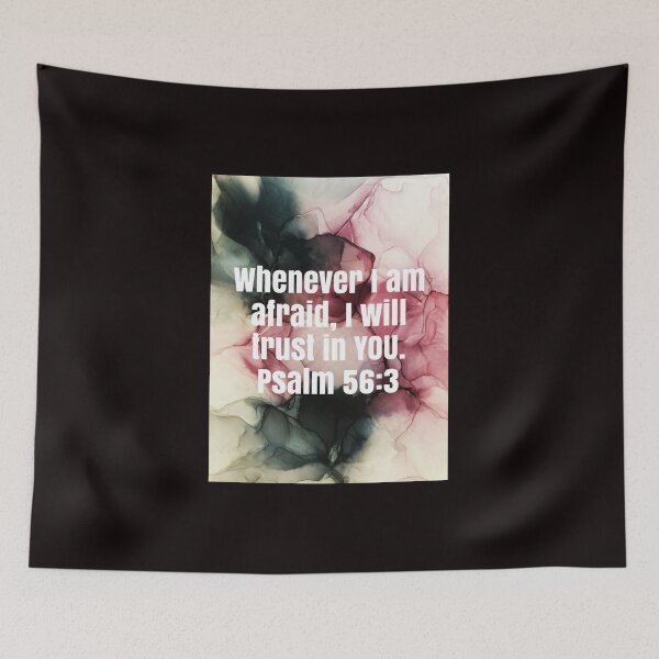 Item preview, Psalm 56:3 on Original Alcohol Ink Abstract Painting designed and sold by herzart.