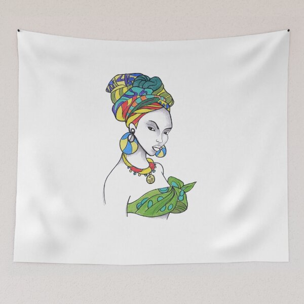 Item preview, Uniqe Women Art Beautiful Green African Dress designed and sold by HighArtDesigns.