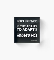 Intelligence ~Stephen Hawking Acrylic Block
