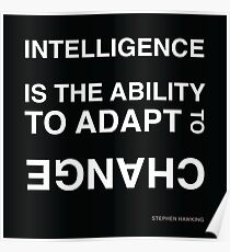 Intelligence ~Stephen Hawking Poster