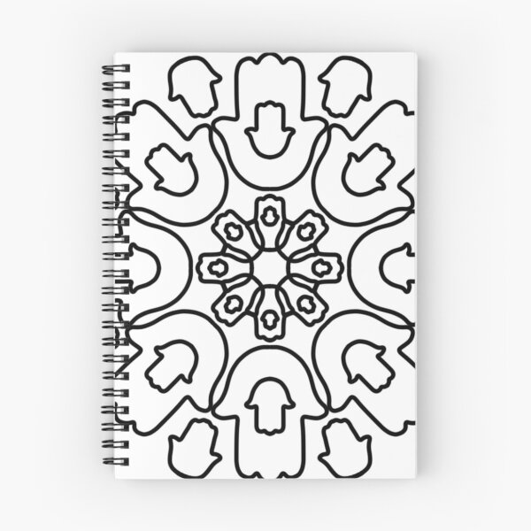 Item preview, Black White Hamsa Mandala designed and sold by sigdesign.