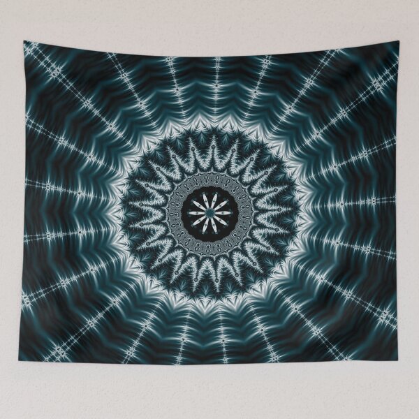 Item preview, Beautiful Dark Cyan Mandala. designed and sold by Veronika2V.