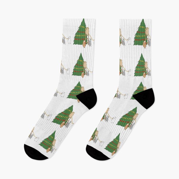 Item preview, Guinea pigs decorating Christmas tree  designed and sold by mondesign26.