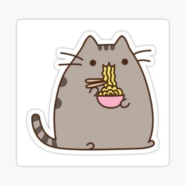 Pusheen Cat Eating Spaghetti Merch Gifts for Sale Redbubble