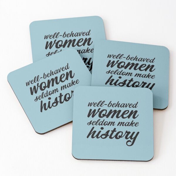 Item preview, well-behaved women seldom make history (black) designed and sold by helengarvey.