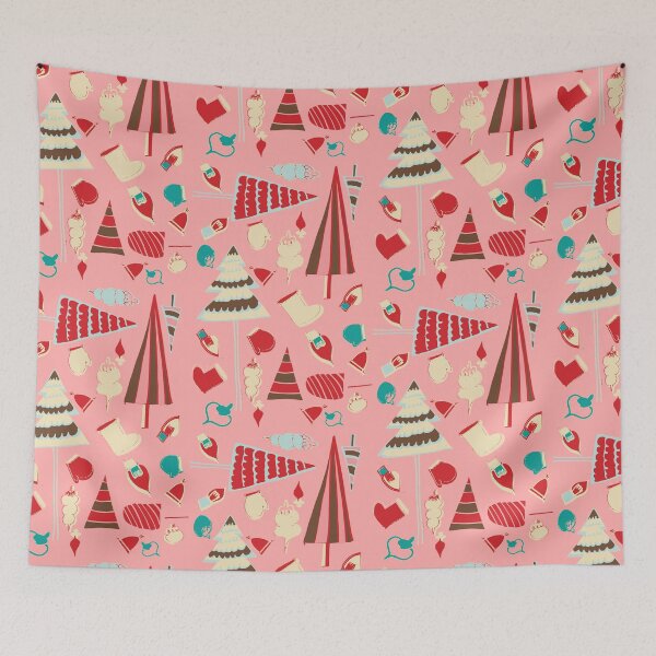 Item preview, Vintage chrismas pink designed and sold by susycosta.