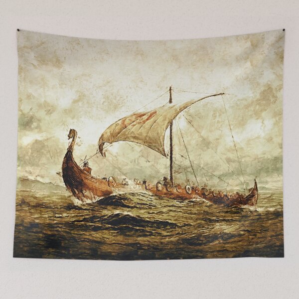 Item preview, picturesque viking ship designed and sold by coolArtGermany.