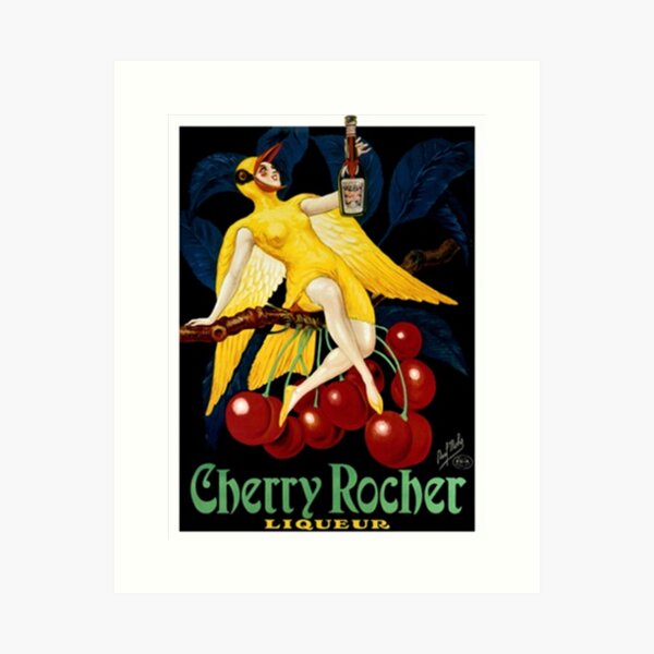 Item preview, 1922 Cherry Rocher Liqueur Advertisement by Paul Mohr designed and sold by Jéanpaul  Ferro.