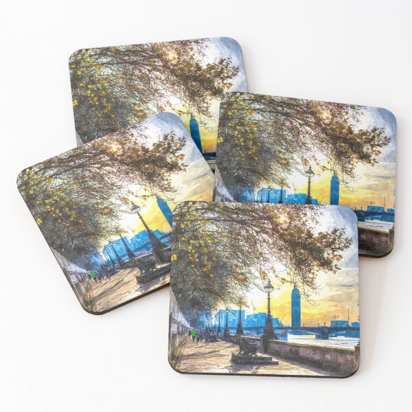Item preview, River Thames Path Watercolour designed and sold by Londonimages.