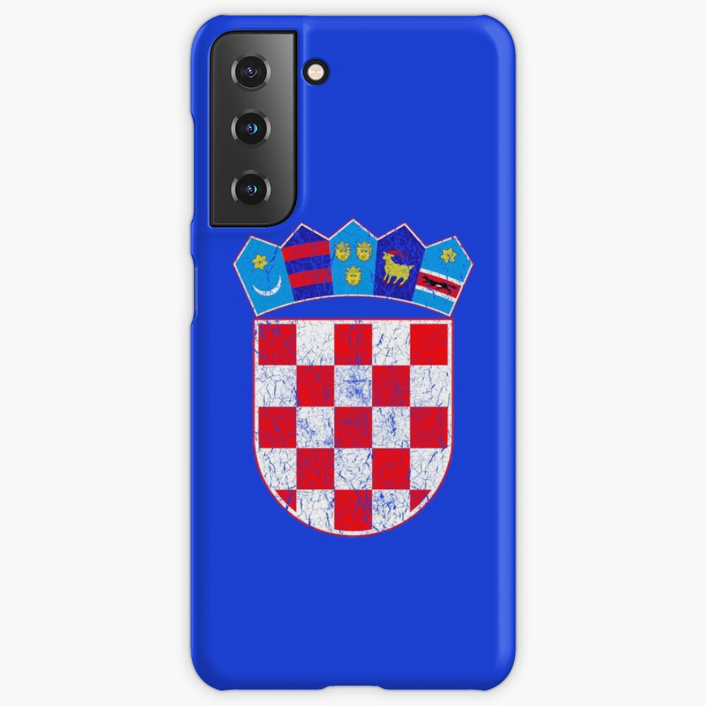 "Vintage Croatia Croatian Flag Hrvatska Sahovnica" Samsung Galaxy