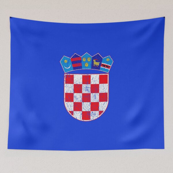 Item preview, Vintage Croatia Croatian Flag - Hrvatska Sahovnica designed and sold by vladocar.