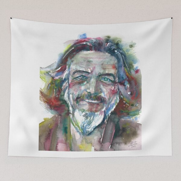 Item preview, ALAN WATTS watercolor portrait.12 designed and sold by lautir.