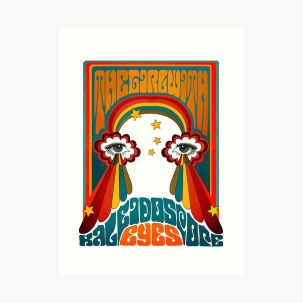 The Beatles Lucy In The Sky With Diamonds Kaleidoscope Eyes Art Print