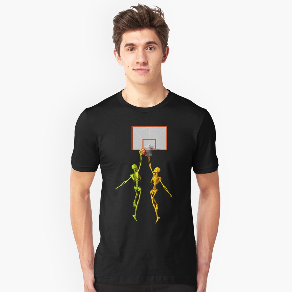 skeleton basketball shirt