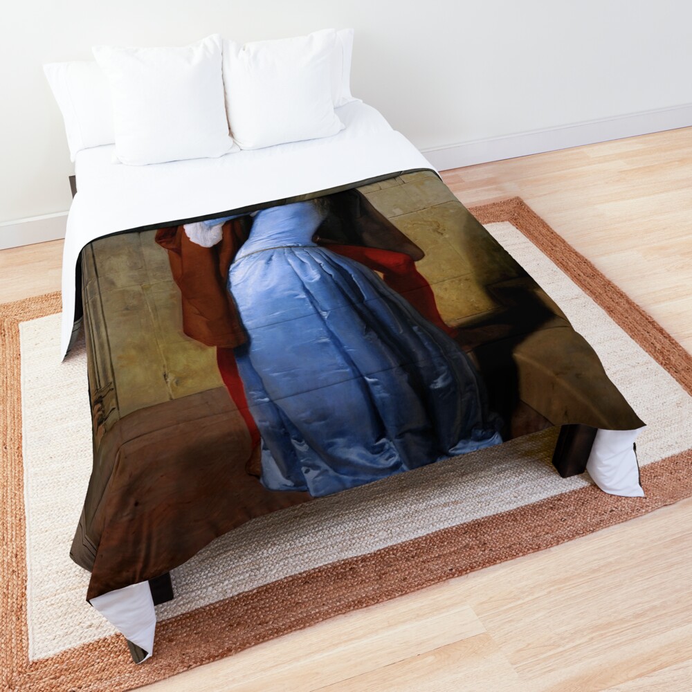 The Kiss by Francesco Hayez - Old Masters Reproduction Comforter