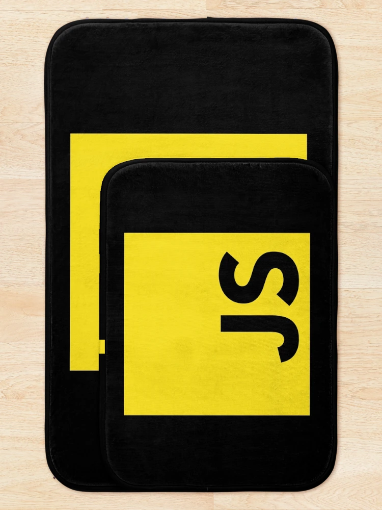 Thumbnail 5 of 6, Bath Mat, JavaScript Programmer Logo designed and sold by vladocar.