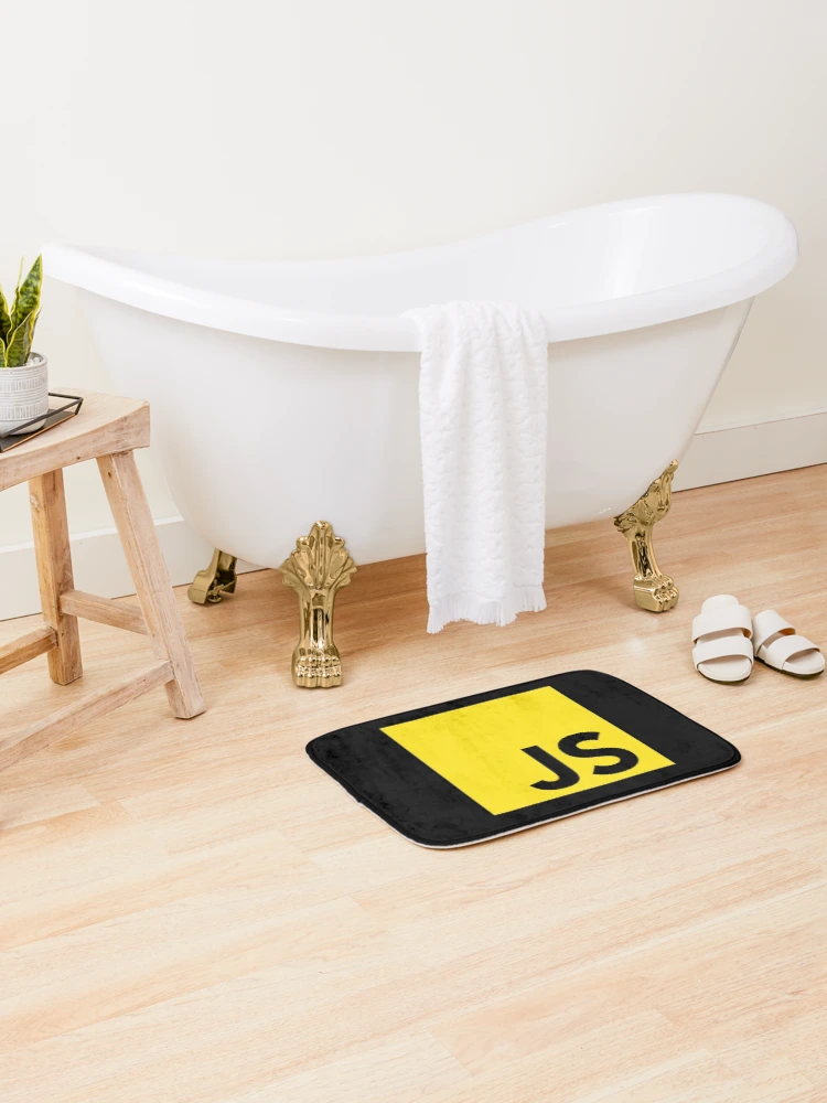 Thumbnail 2 of 6, Bath Mat, JavaScript Programmer Logo designed and sold by vladocar.