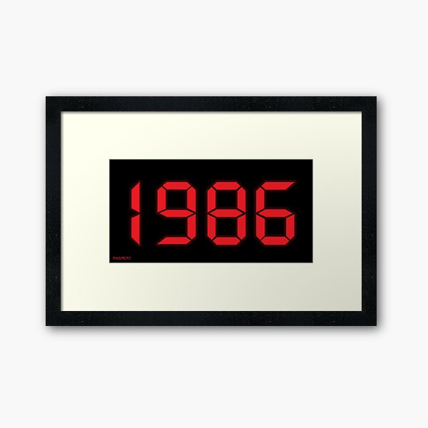 1986 LED - Made In The 80s Framed Art Print