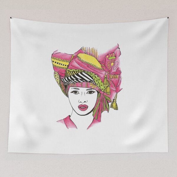 Item preview, Unique African Turban Art Women Design designed and sold by HighArtDesigns.
