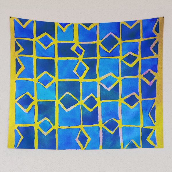 Item preview, blue abstract pattern designed and sold by TessAndre.