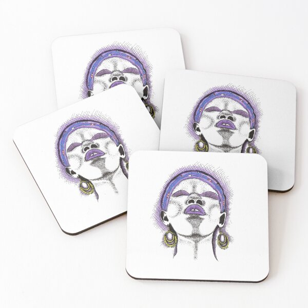 Item preview, African Mystical Women Art Beauty Purple Design designed and sold by HighArtDesigns.