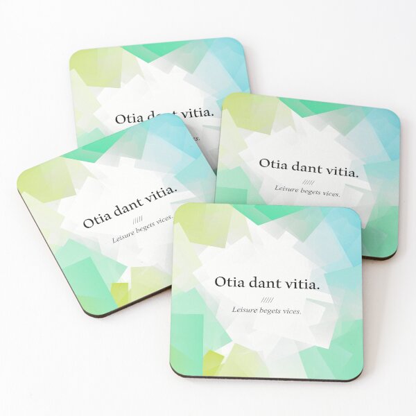 Item preview, Latin quote: Otia dant vitia, Leisure begets vices. designed and sold by PatPatPatterns.