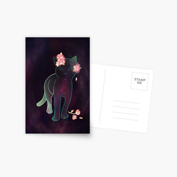 Ghost kitten Postcard