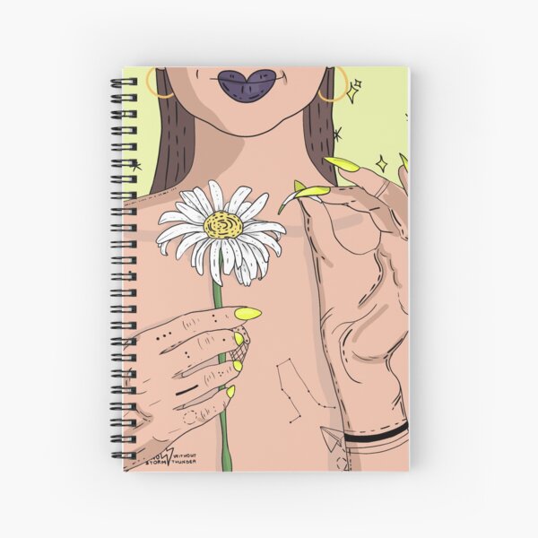 HE LOVES ME, HE LOVES ME NOT Spiral Notebook