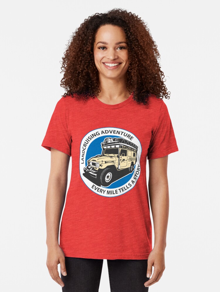 Thumbnail 2 of 6, Tri-blend T-Shirt, Blue Circle designed and sold by landcruising.
