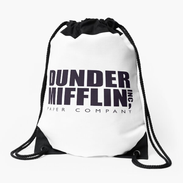 The Dunder Office Mifflin in WB Drawstring Bag