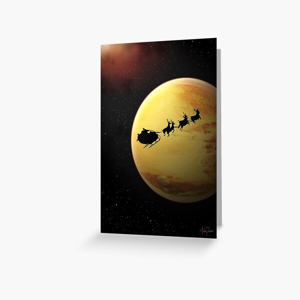 SciFi Christmas Card Greeting Card