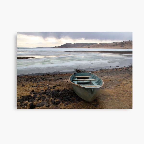 Sunset on the lake Metal Print