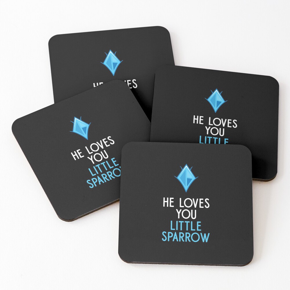 He Loves You, Little Sparrow Coasters (Set of 4)