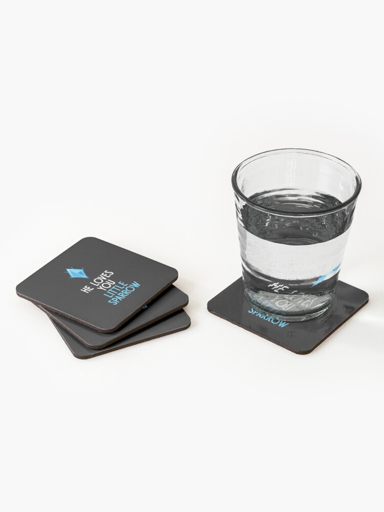 Alternate view of He Loves You, Little Sparrow Coasters (Set of 4)