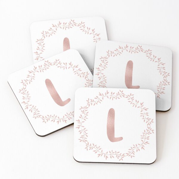 Item preview, Rose Gold Monogram L - Blush Pink Letter L designed and sold by MysticMagpie.